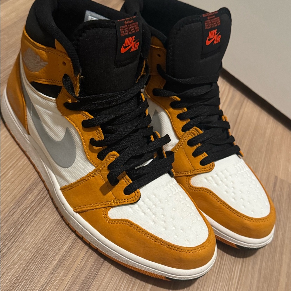 Nike Men's High-Top Sneakers - Orange and White